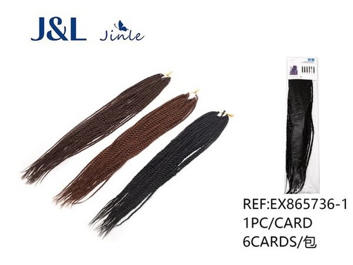 [EX865736-1] Extensiones de cabello trenzadas 30 unidades para peinados