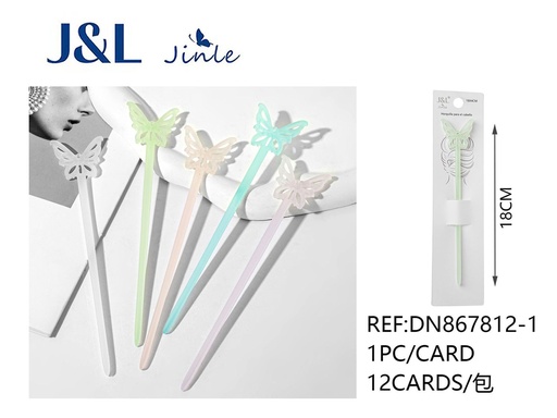 [DN867812-1] Palillos para el pelo con diseño de mariposa para peinados y accesorios