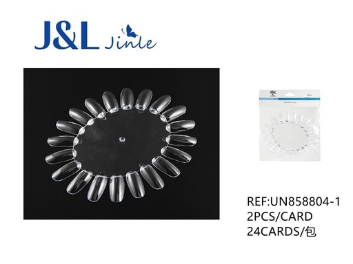 [UN858804-1] Muestrario de uñas cuadradas transparentes 20pcs