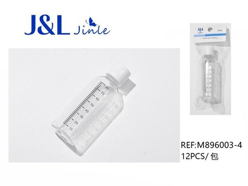 [M896003-4] Botella con escala 80ml transparente para almacenamiento y medición