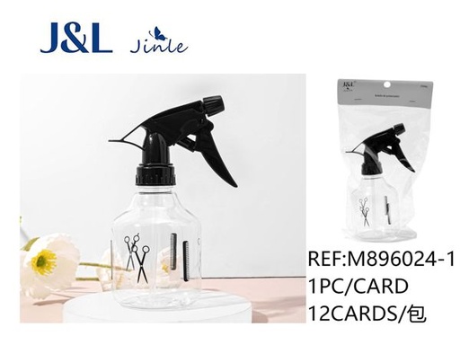 [M896024-1] Dispensador de agua para el pelo 250ml transparente para peluquería