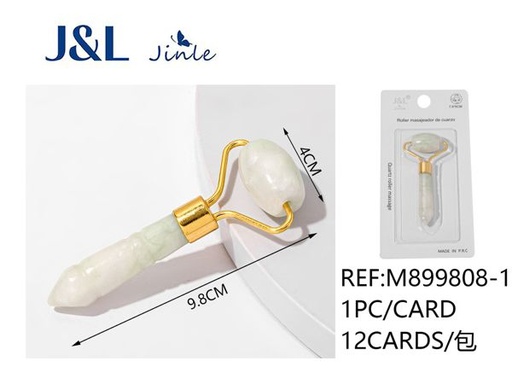 [M899808-1] Rodillo de jade para masaje, 9.8x4cm