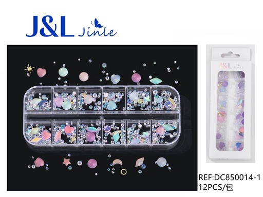 [DC850014-1] Decorativa para uñas 12 compartimientos para manicura