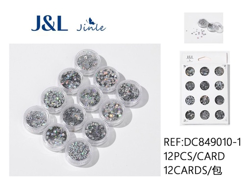 [DC849010-1] Diamantes decorativos 3D para uñas con brillo