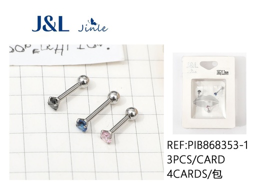 [PIB868353-1] Pendientes de acero inoxidable 3pcs para joyería