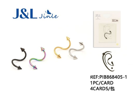 [PIB868405-1] Pendientes de acero 16G 1.2mm