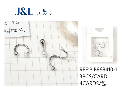 [PIB868410-1] Pendientes de acero 3pcs para bisutería