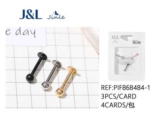 [PIF868484-1] Piercing de acero 3pcs para joyería