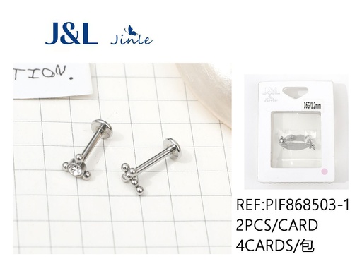 [PIF868503-1] Piercing de acero inoxidable 2 piezas