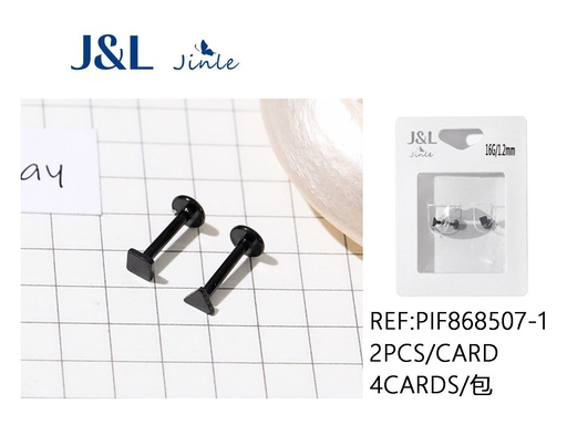 [PIF868507-1] Piercing de acero inoxidable 2 piezas para joyería