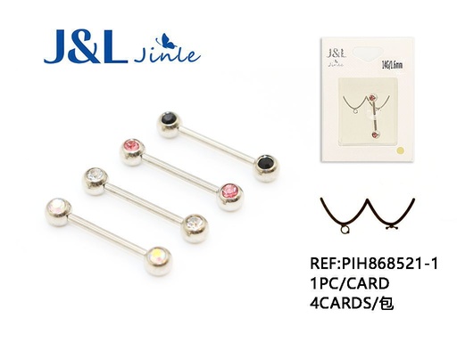 [PIH868521-1] Piercing de acero para pezón 1pc