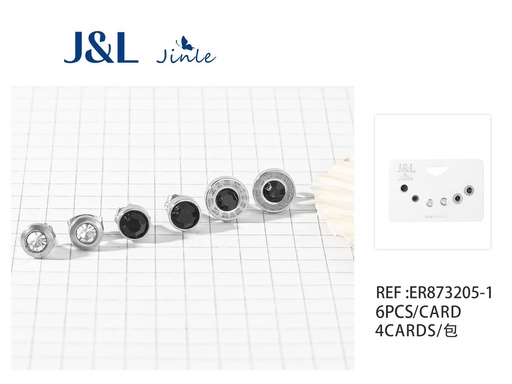 [ER873205-1] Pendientes de acero inoxidable 3 pares para joyería