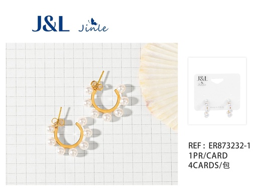 [ER873232-1] Pendientes de acero inoxidable 1 par