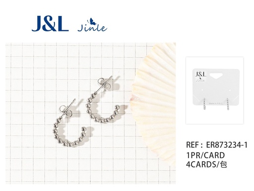 [ER873234-1] Pendientes de acero inoxidable 1 par para uso diario