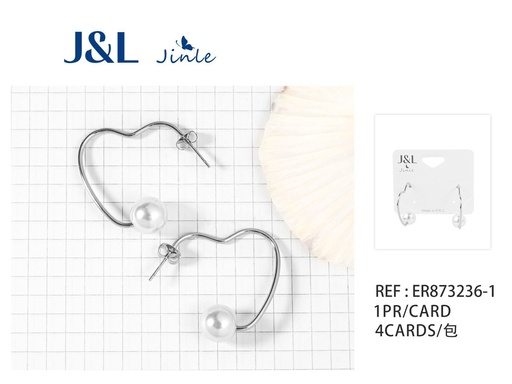 [ER873236-1] Pendientes de acero 1 par para uso diario y ocasiones especiales