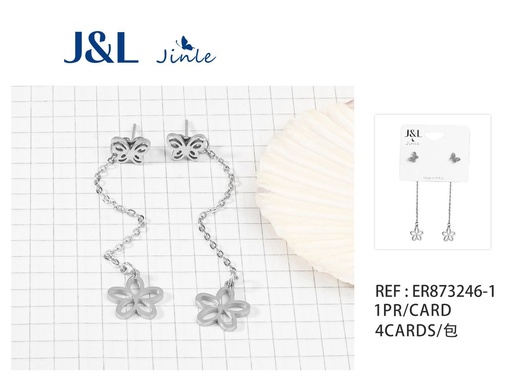 [ER873246-1] Pendientes de acero inoxidable 1 par joyería de moda