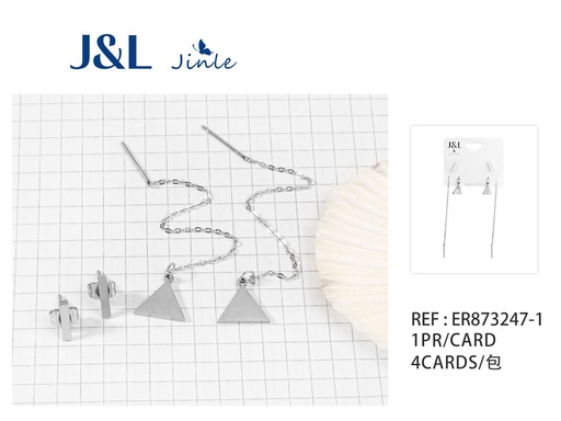 [ER873247-1] Pendientes de acero 1 par para joyería