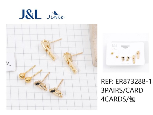 [ER873288-1] Pendientes 3 pares (6pcs) para uso diario