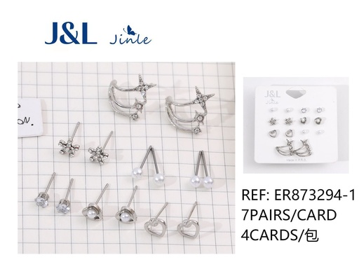 [ER873294-1] Pendientes de acero inoxidable 14pcs