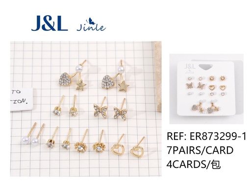 [ER873299-1] Pendientes 7 pares 14pcs para bisutería y joyería