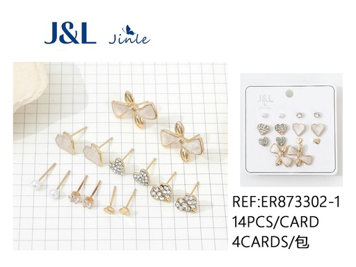 [ER873302-1] Pendientes 14pcs conjuntos surtidos