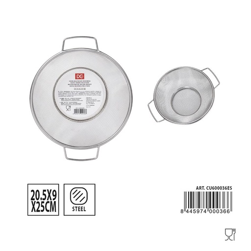 [A000148] Cesta multiusos redonda 20.5X9X25CM - Utensilios de cocina