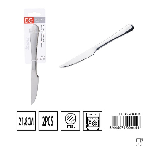 [A000401] Cuchillo filetero moderno 2 piezas 21.8 cm - Juego de utensilios de cocina