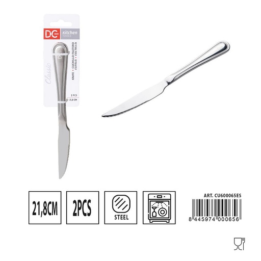 [A000425] Cuchillo filetero clásico 21.8cm 2pcs para carne