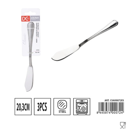 [A000432] Cuchillo de pescado clásico 3 piezas 20.3 cm - Juego de utensilios de cocina