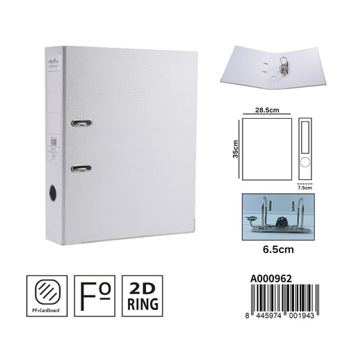 [A000962] Archivador AZ color blanco para documentos