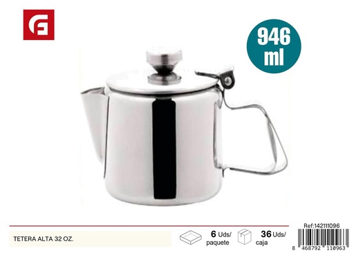[142111096] Tetera alta 946ml - Utensilios de cocina