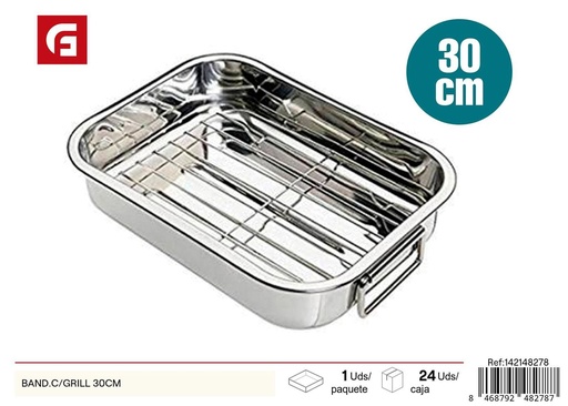 [142148278] Bandeja con grill de 30cm - Utensilios de cocina