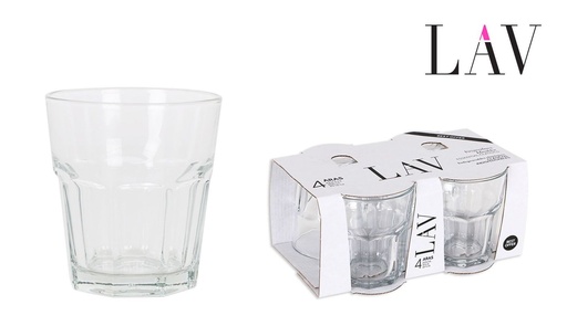 [200418320] Set de 4 vasos de agua de 305 ml - Cristalería