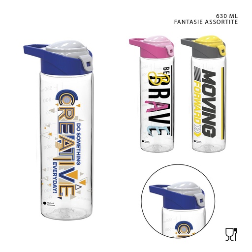 [0230812] Botella de tritan 630 ml - Jarro de agua personalizado
