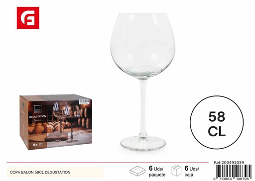 [200491039] Copa balón 58cl degustación - Copas de diseño para eventos