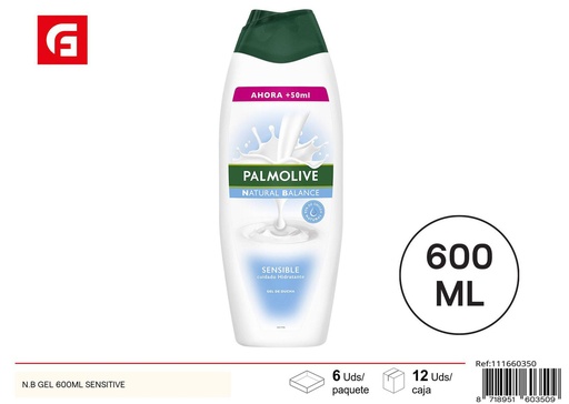 [111660350] Gel de ducha hidratante 600ML para piel sensible - Productos de cuidado personal