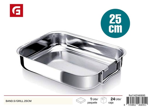 [142146895] Bandeja de horno de acero inoxidable 25 cm - Utensilios de cocina