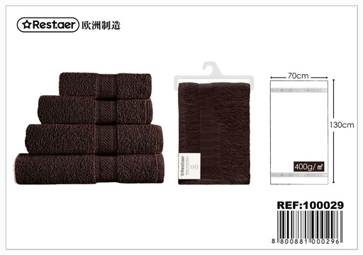 [100029] Toalla color chocolate 70x130 cm 400g - Textiles de hogar