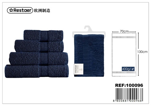 [100096] Toalla azul oscuro 70x130cm 400g para baño