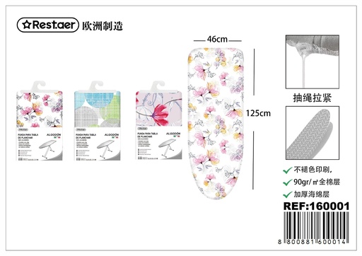 [160001] Funda para tabla de planchar modelo Cotton 125x46cm