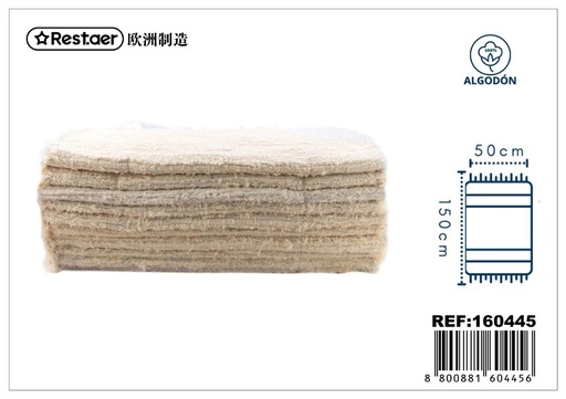 [160445] Alfombra jarapa textil 50*150 crema - Decoración de hogar