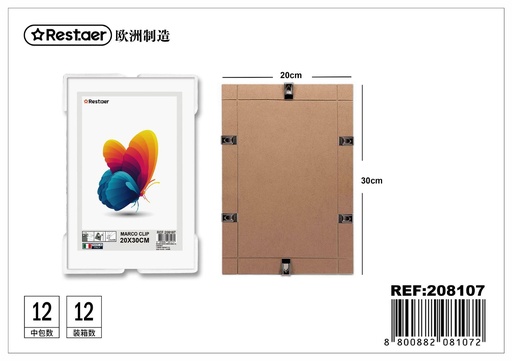 [208107] Marco clip 20x30 cm - Marcos decorativos