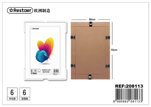 [208113] Marco clip 50x70cm - Decoración del hogar