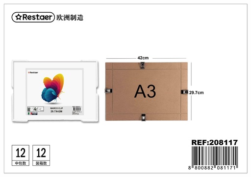 [208117] Marco clip A3 29.7x42 cm - Marcos de fotos
