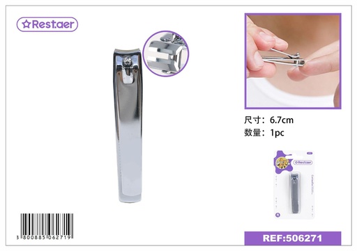 [506271] Cortaúñas de acero inoxidable pequeño 6.7 cm - Accesorios de belleza