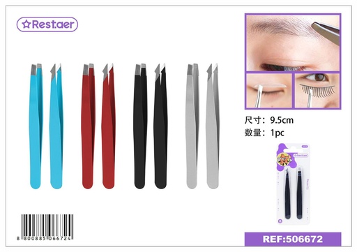 [506672] Pinza de cejas 9.5cm para belleza