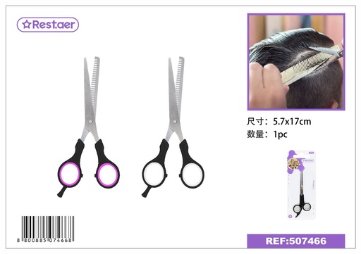 [506743] Tijeras de peluquería y entresacado 17cm para cabello