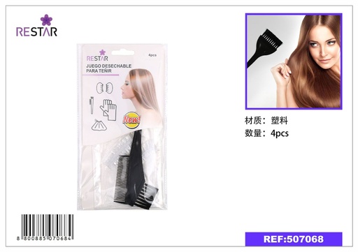 [507068] Juego desechable para teñir cabello 4pcs