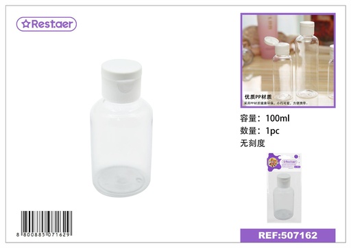 [507162] Botella con tapa 100ml - Accesorios de belleza