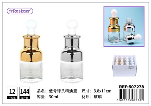 [507278] Botella con cuentagotas 30ml para aceites esenciales